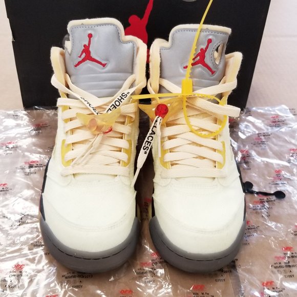 Air Jordan 5 Retro SP Off-White DH8565 100 Size 6.5 main image 10